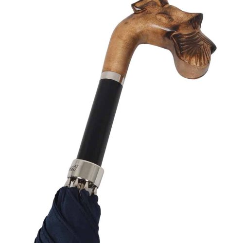 Pasotti 1956 Paraply med hundhuvud som handtag