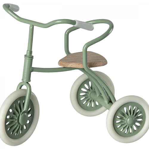 Maileg Trehjuling Mus Grön