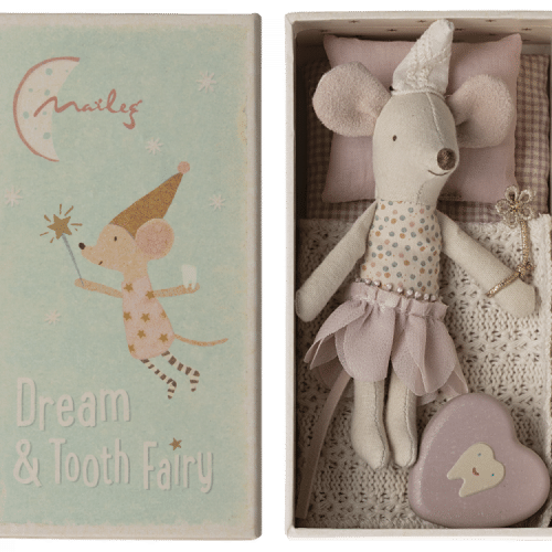 Maileg Tandfé Lillasyster Mus i Tändsticksask