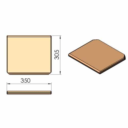 TermaTech Vermiculite rökledarplatte (TT10+TT10G)