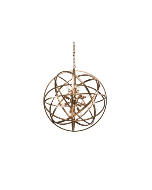 Taklampa Nest ø 80cm Mässing