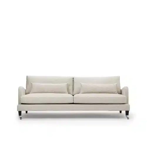 Englesson Soffa Belmont 3-Sits Prisklass 1 Colourwash 14-linen ben dark oak chrome