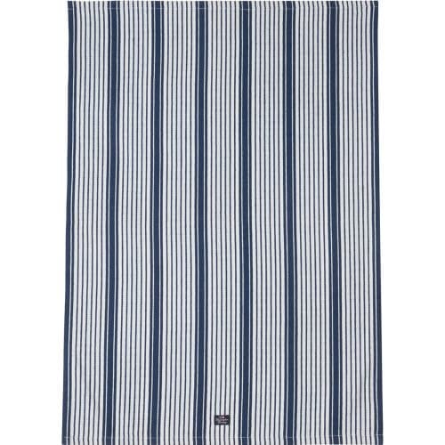 Lexington Randig Kökshandduk Mörkblå/Vit