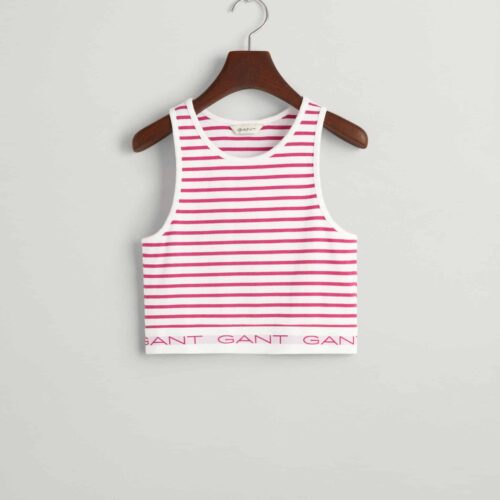 Gant Teen Girls Randigt Ribbstickat Linne