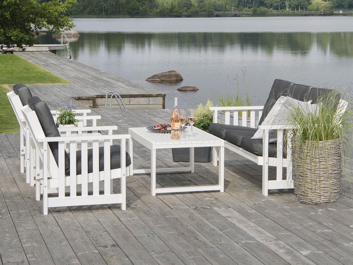 Hillerstorp Gotland loungebord 120 cm, vit - Bild 2