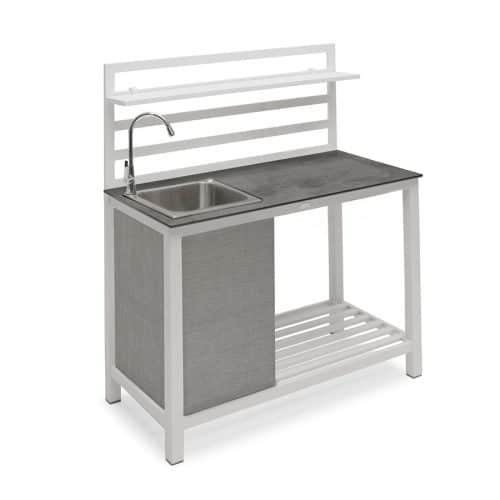 Hillerstorp Åminne Utekök Komplett Vit Aluminium