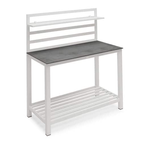 Hillerstorp Arbetsbänk Komplett Vit Aluminium