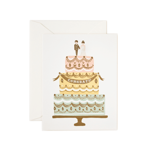 Parlebo Congrats Wedding Cake Kort