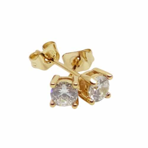 Pipol´s Beloved Örhänge Small Gold Clear