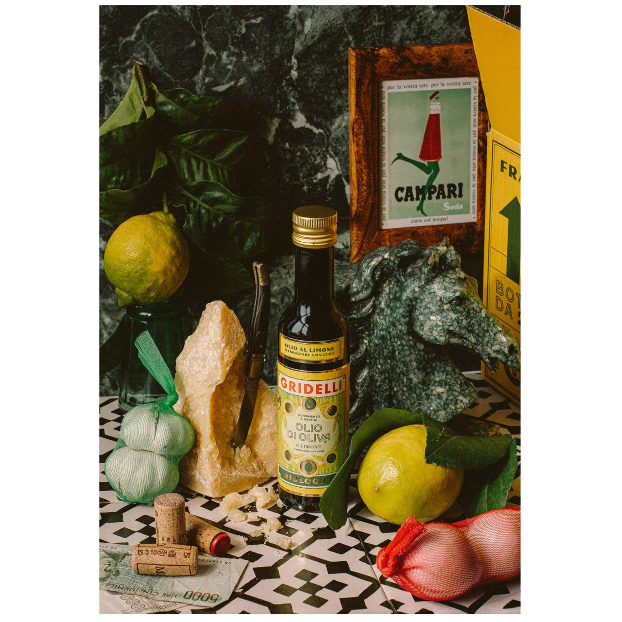 Gridelli Olivolja med Citron - Olio al limone 250ml - Bild 2