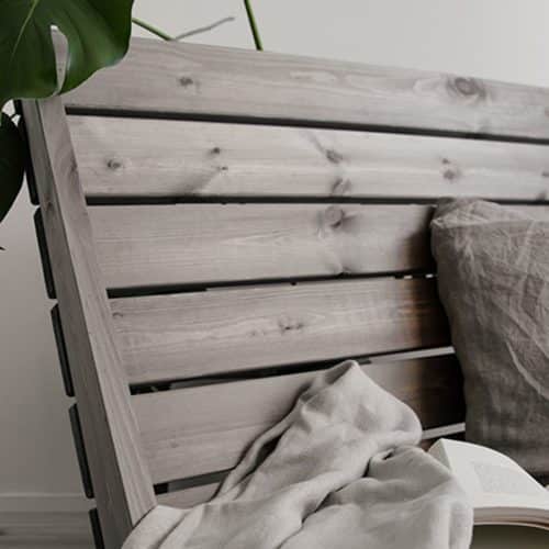 Hillerstorp ECO DOUBLE GRANNY STOL FURU OLJAD GRÅ