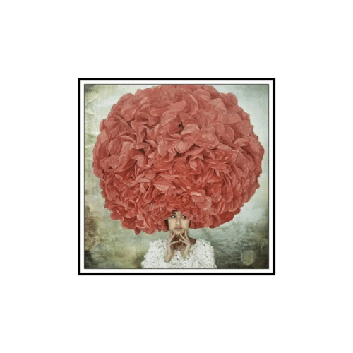 Tavla Young Girl With Paper Mache Hair 30x30