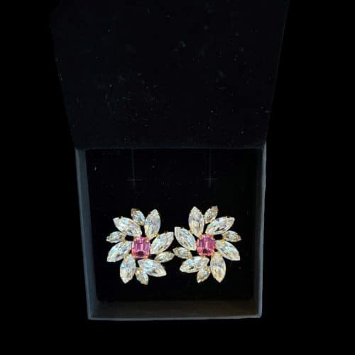 Caprice Decadent Örhängen Diva Rosa/Klar