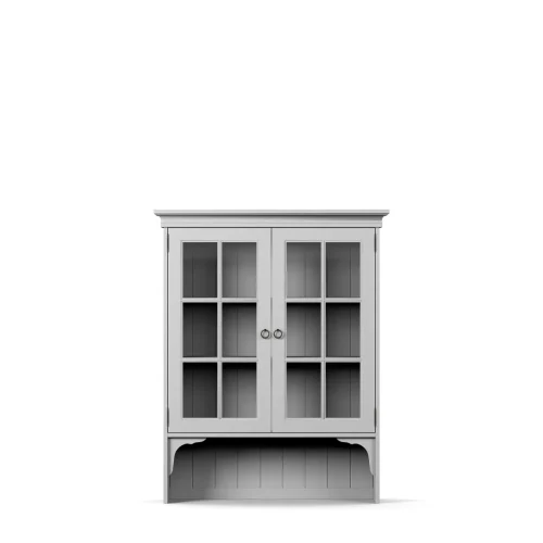 Englesson Stockholm Överskåp Vitrin 2 Dörrar Whitewash
