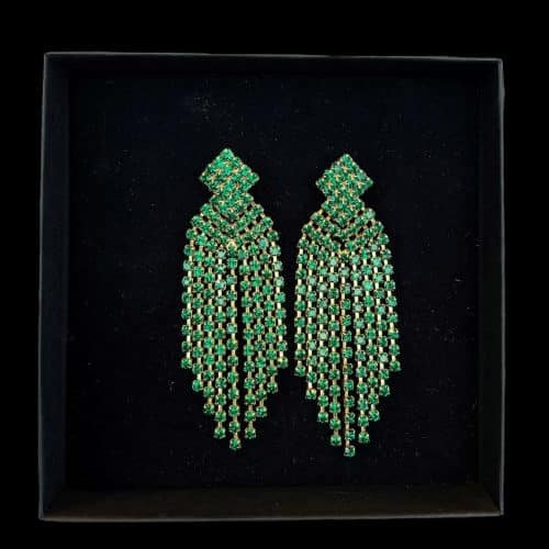 Caprice Decadent Örhängen Priscilla Guld/Grön