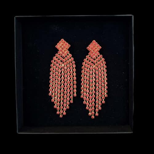 Caprice Decadent Örhängen Priscilla Guld/Korall