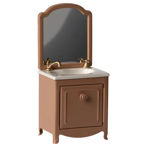 Maileg Diskbänk Mus Mörk Puderrosa