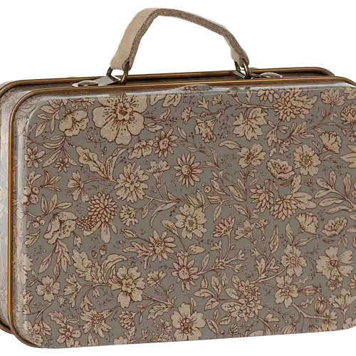 Maileg Liten resväska, Blossom grå