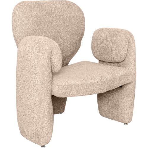 GENEVE Fåtölj i Brun/Beige Tyg