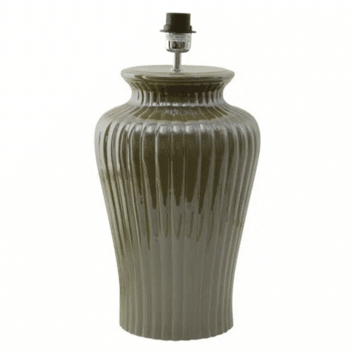 Lampfot Glossy olivgrön