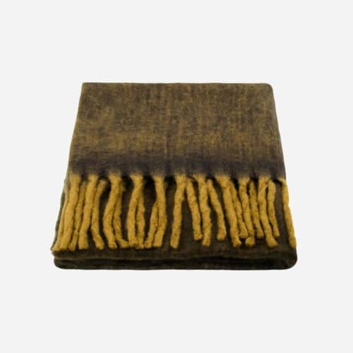 House Doctor Pläd Kama Mörkgrå