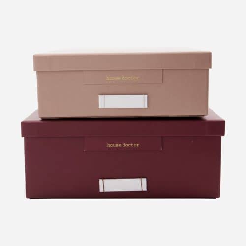 House Doctor Förvaringslådor Bordeaux/Rosa
