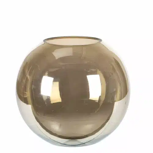 Glasvas Klot Champagne Ø17x9x16cm