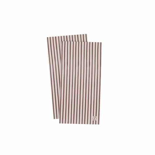 ERNST Servett 10x20 Röd/Ljusgrå