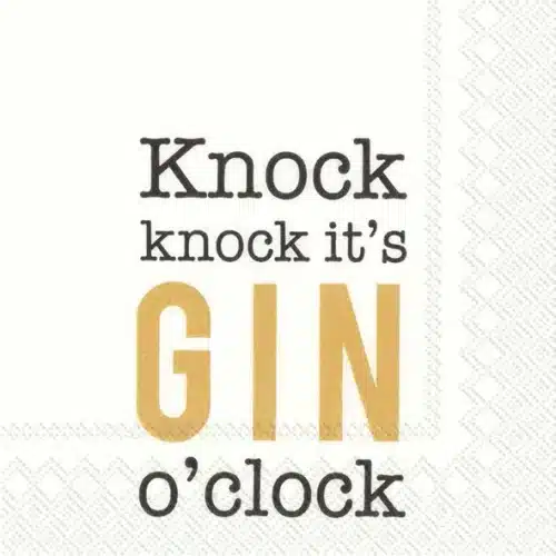 Kaffeservett Knock Knock,It'S Gin O'Clock