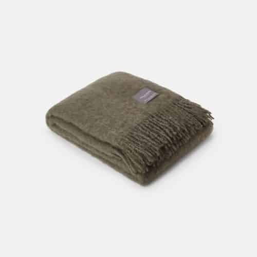 Stackelbergs Mohair Pläd Grön Marmor