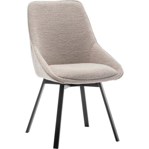 MICKE Matstol med snurr i tyg - Beige