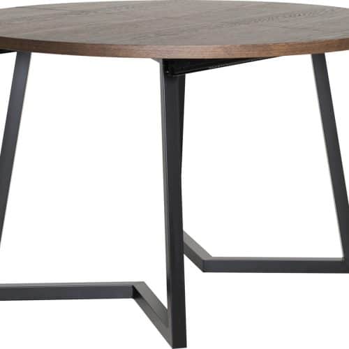 RÖA Matbord inkl 2 tillägg Ø120-200 Brun