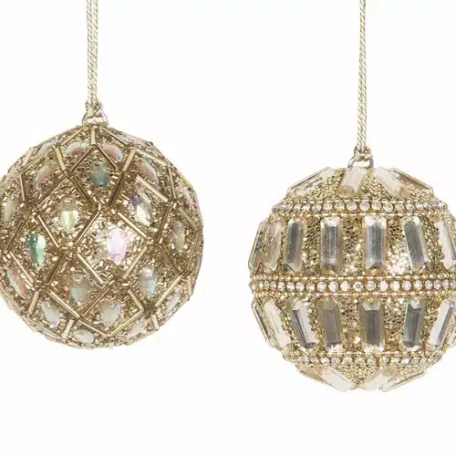 Julkula Shimmer Rund Guld 7cm