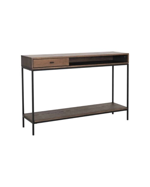NFG REGAL Konsollbord, brunlackad ekfaner