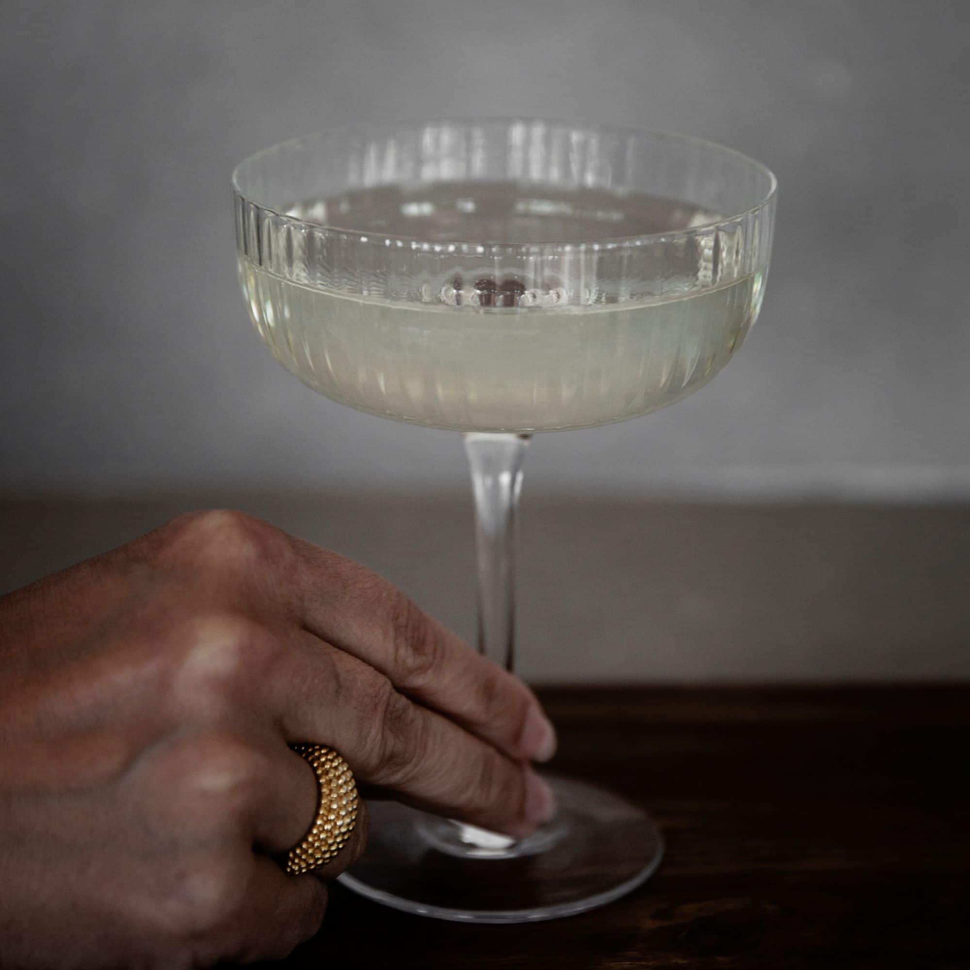 ERNST Coupeglas räfflade 2-pack