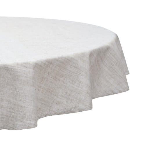 Rund Bordsduk Sabina Natur Beige D200cm