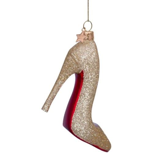 Vondels Glaskula Högklackad Sko Guld/Glitter