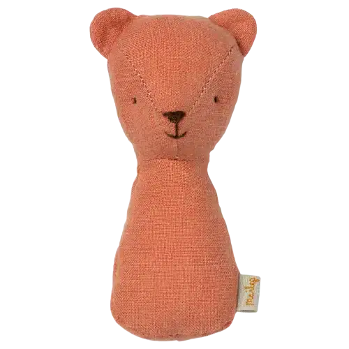 Maileg Teddy skallra korall