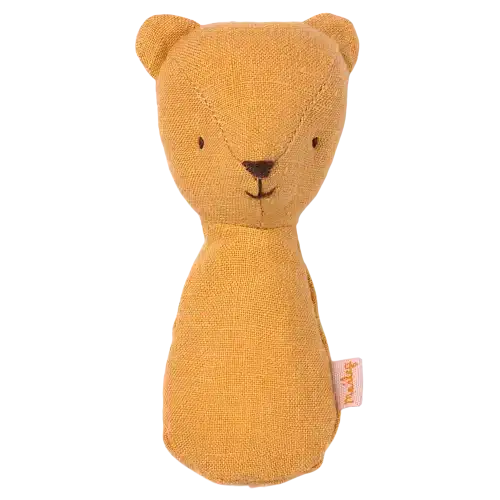 Maileg Teddy skallra gul