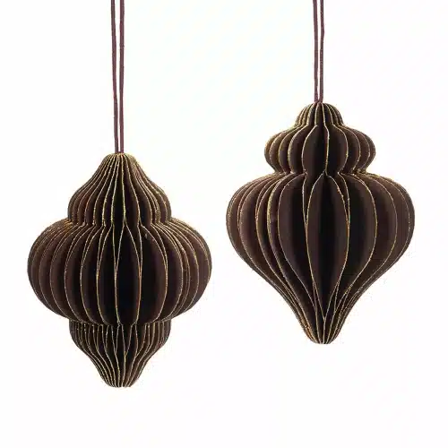 Pappersjulkula Pim Röd/Brun/Guld Mix 1st