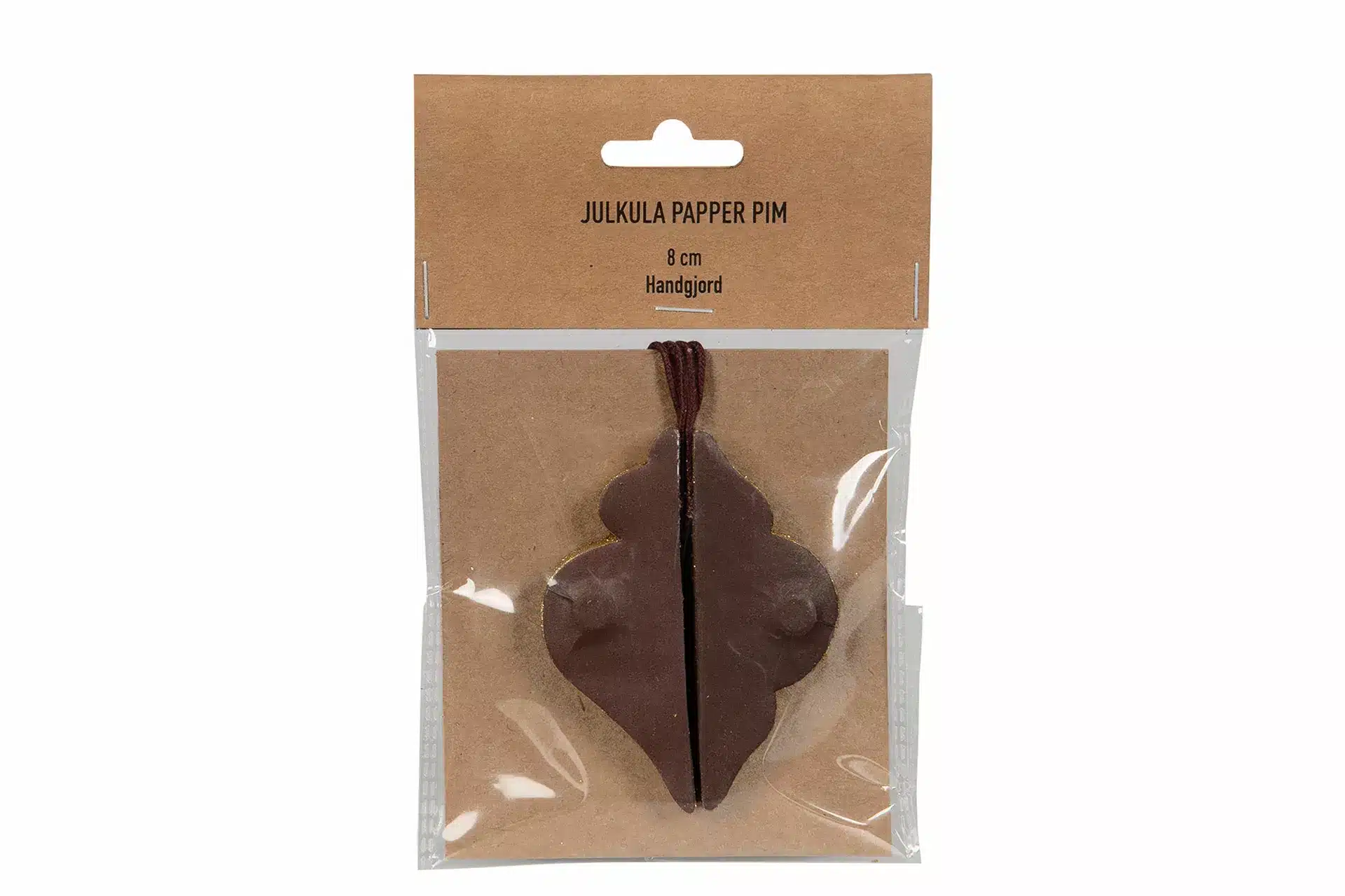 Pappersjulkula Pim Röd/Brun/Guld Mix 1st - Bild 2