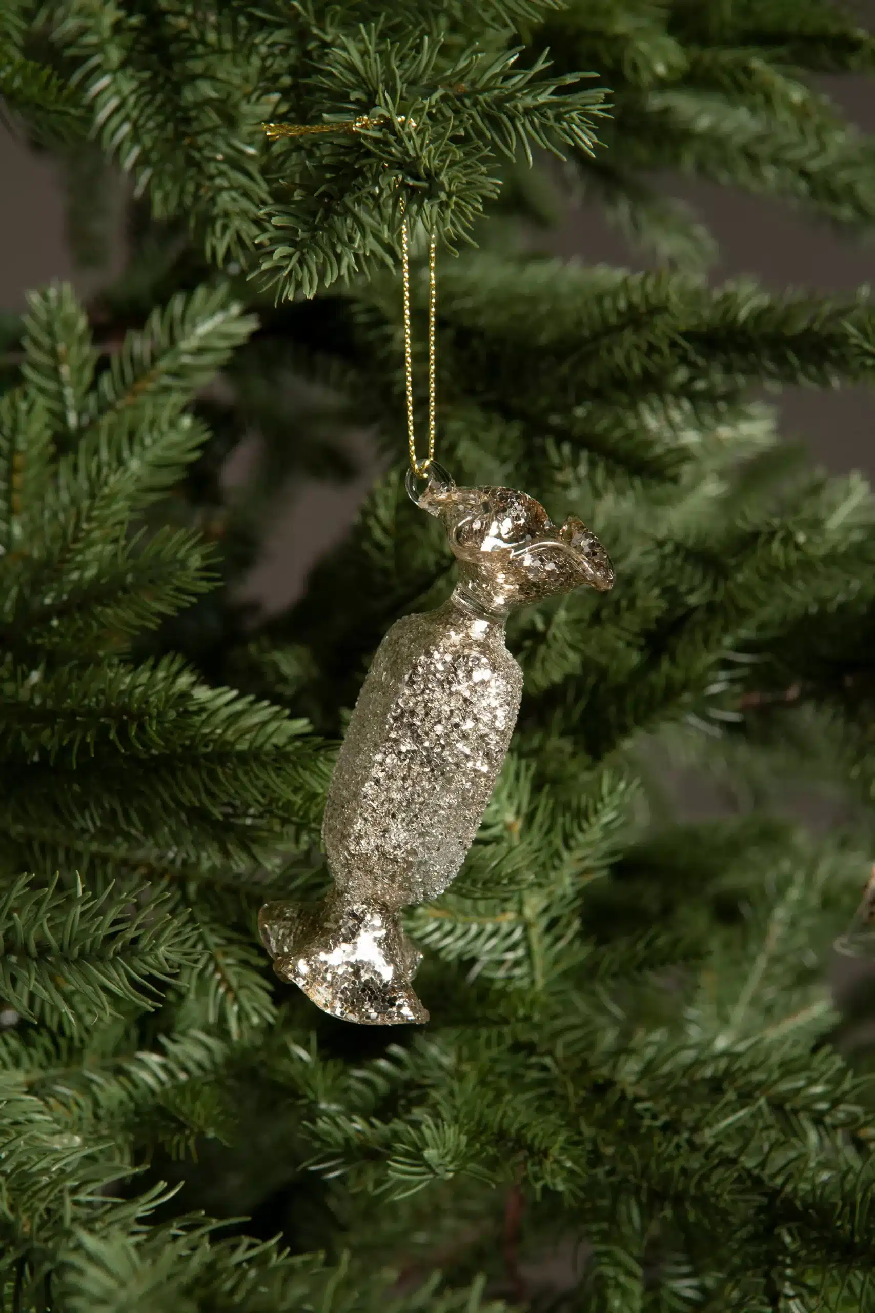 Glaskula Candy 3x9cm - Bild 3