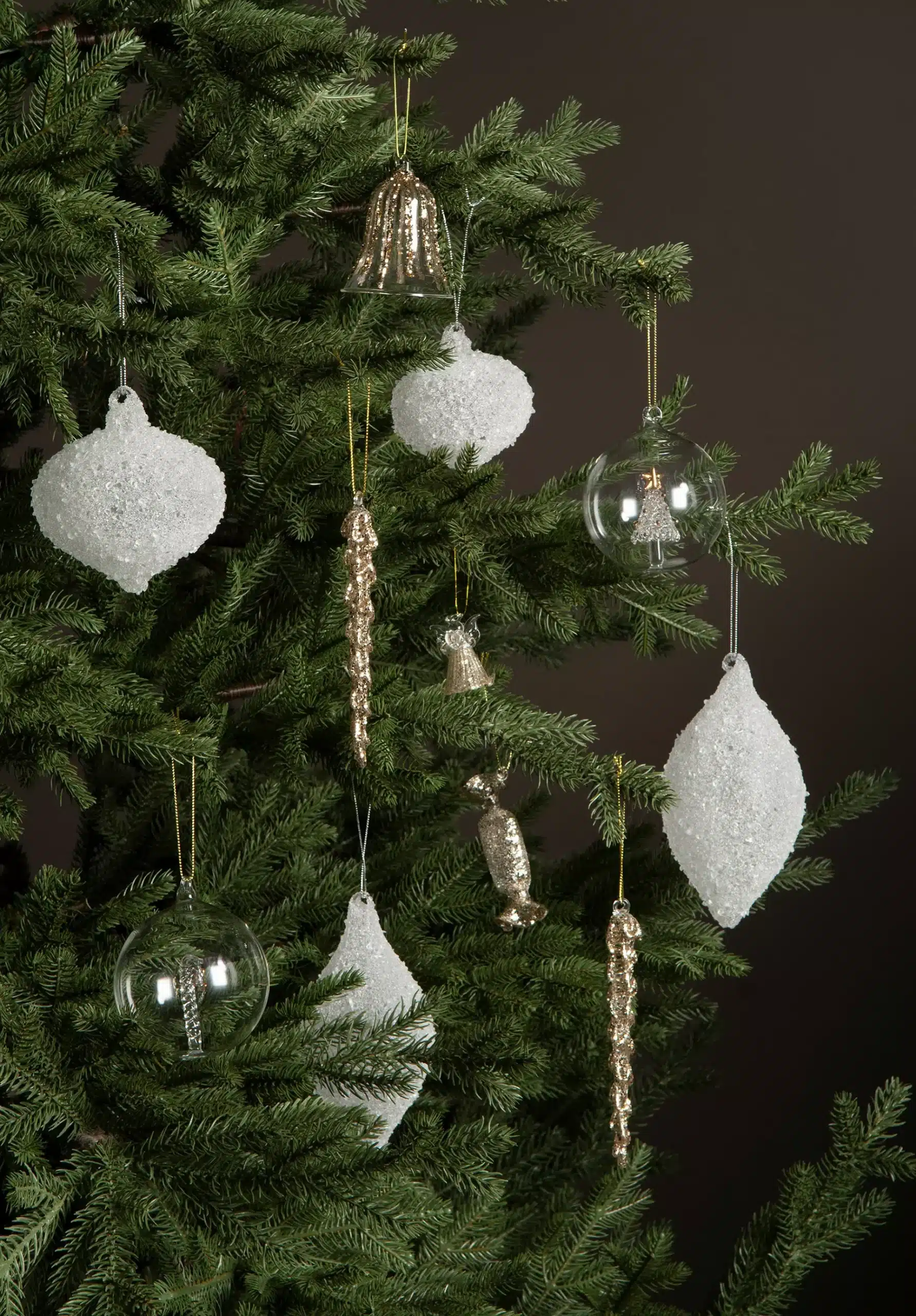 Glaskula Candy 3x9cm - Bild 2