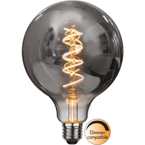 Star Trading LED-lampa E27 G125 Decoled Spiral Smoke