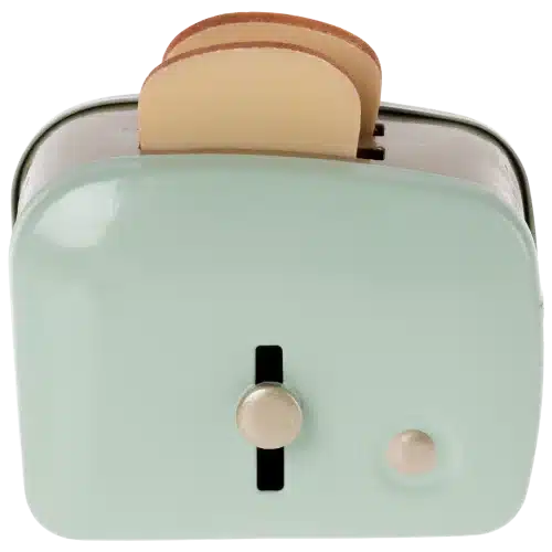 Maileg Miniatyr brödrost med bröd - Mint