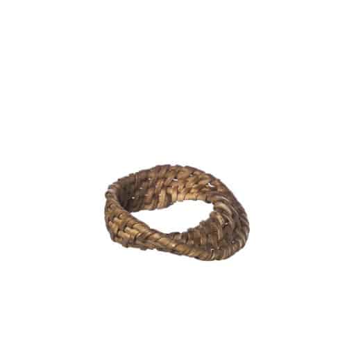 ERNST Servettring mörkbrun 2-pack