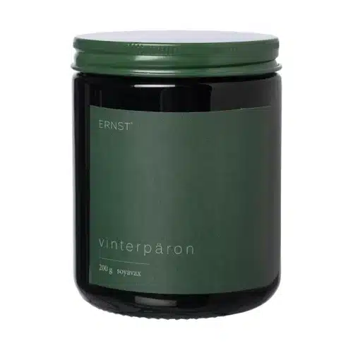 Ernst Doftljus glas Vinterpäron grön ø9cm