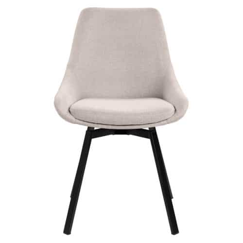 NFG PARADE Matstol m snurr i beige tyg