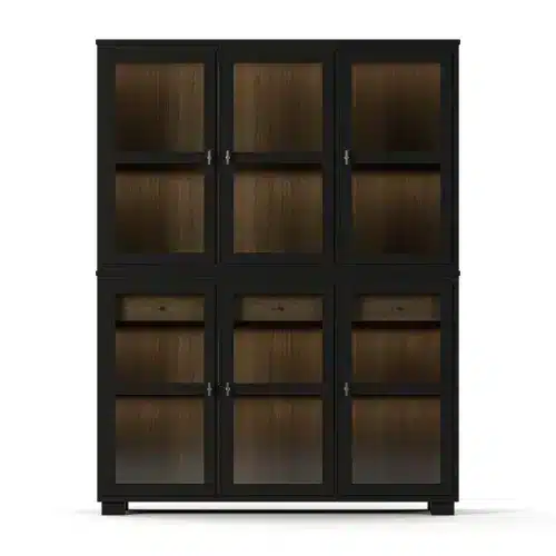 Englesson Camden Vitrinskåp Black & Burned Walnut