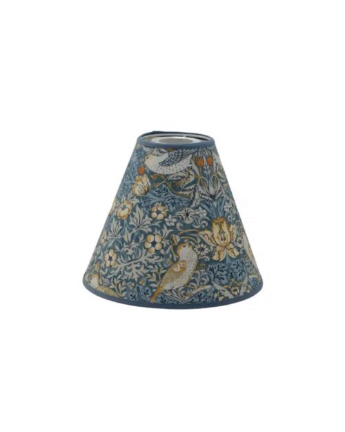 Strawberry Thief Lampskär Slate – William Morris Lampskärm 19 cm